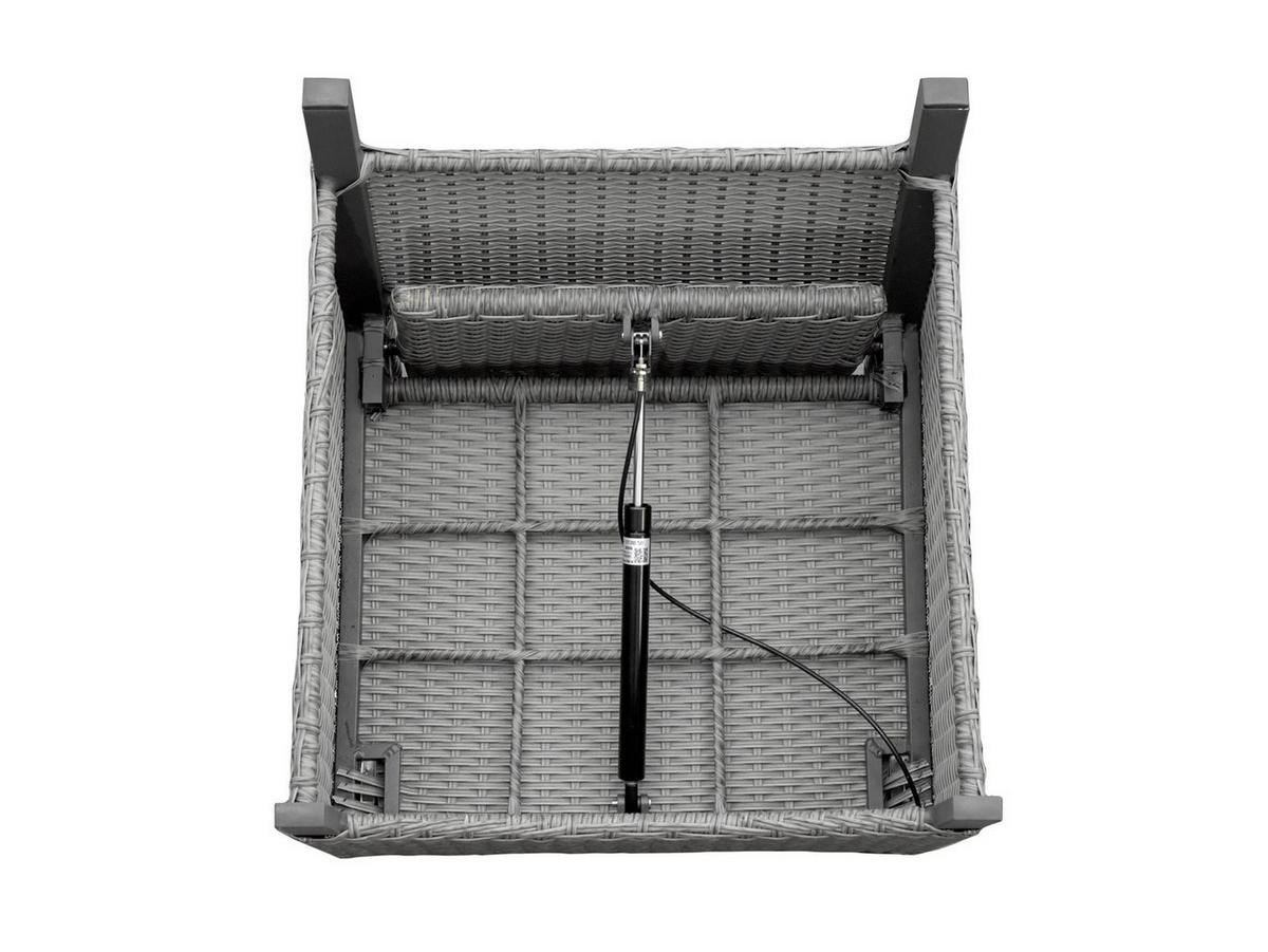 GARTENSESSEL Canberra 2er-Set Anthrazit Aluminium verstellbare Lehne - Grau, Naturmaterialien (57/112/67cm) - Green Spirit