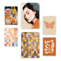 POSTER Set Mit 6 Charmante Frau A3 & A4 Rahmenlos - Klar, Papier (29/3cm) - Nacnic