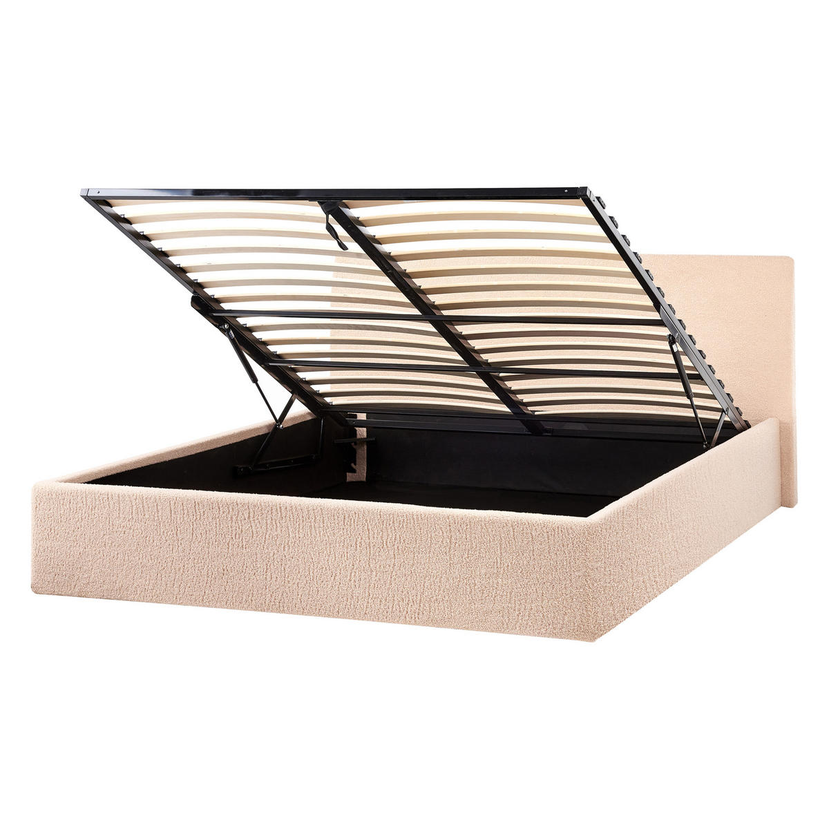 POLSTERBETT 140x200 cm Beige Orbey - Beige, Textil (140/200cm) - Beliani