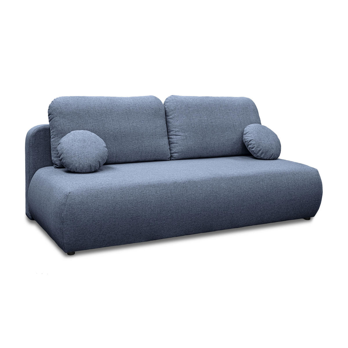 Schlafsofa CLAIRE, zweisitzig, mit Schlaffunktion, Neve 74 - Blau, Textil (208/90/95cm) - Lookway