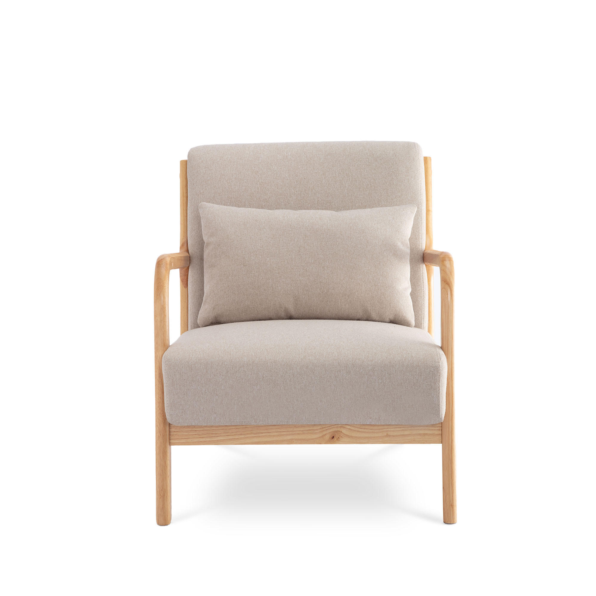 Sicaan Vintage-Sessel Beige 65x74x84 cm