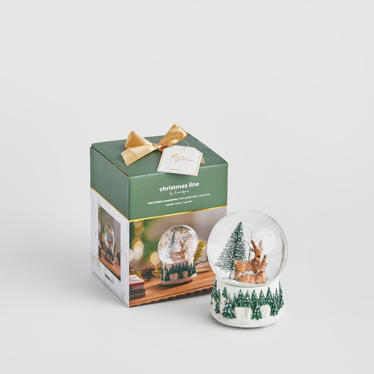 SCHNEEBALL MIT SPIELUHR Snowspark, Mehrfarbig, 14x10 cm, Dekorative Weihnachtsdeko - Multicolor, Glas (10/14/10cm) - home&you