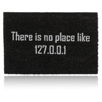 FUSSMATTE Schwarz Weiß Kokos 60x40 cm - Schwarz, Kunststoff/Textil (60/40cm) - Relaxdays