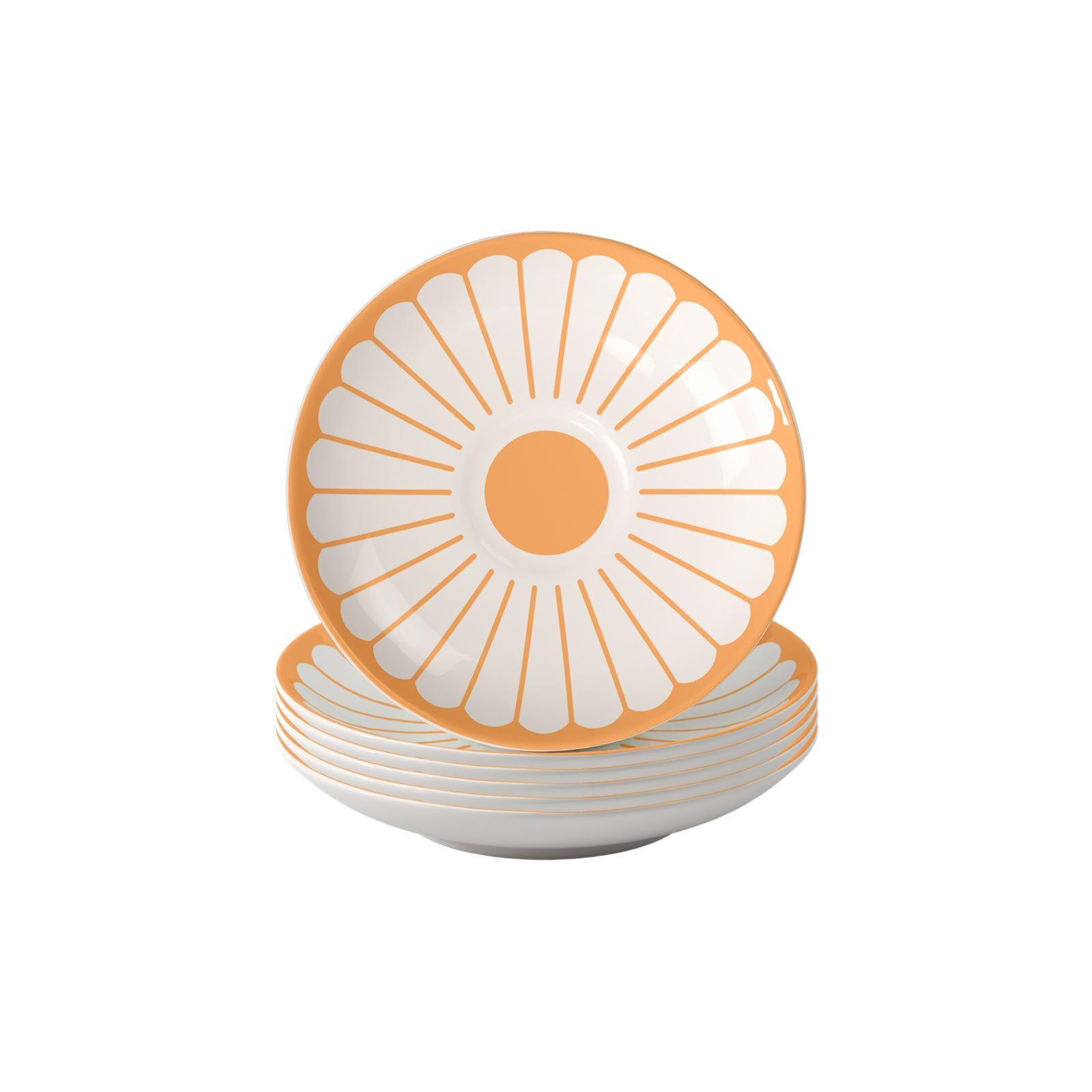 ESPRESSOUNTERTASSEN Fleur Couleur Soleil ø 11,7 cm 6er Set - Gelb, Keramik (11.7cm) - Villeroy & Boch