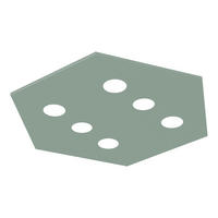 DECKENLEUCHTE - Grün, Metall (70/80/4cm) - Lumicom