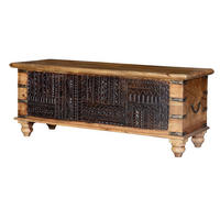 TRUHE aus Mangoholz - Braun, Holz (116/45/40cm) - Giner y Colomer