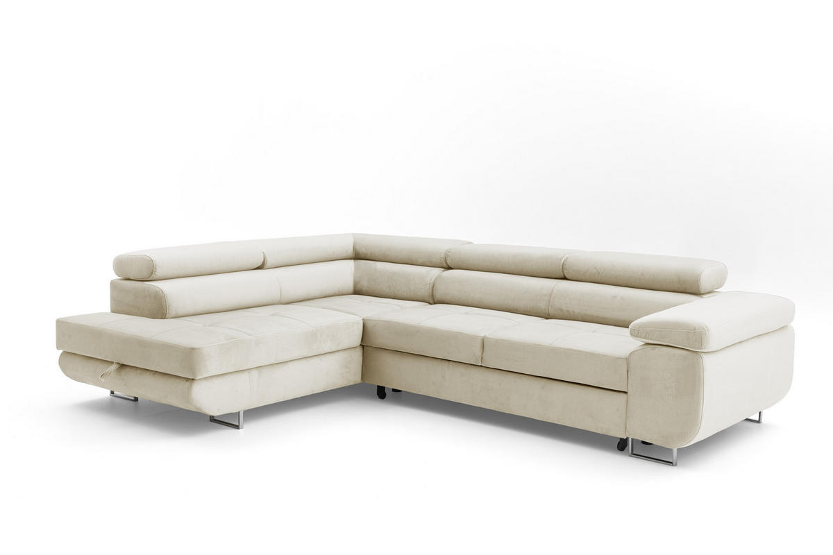 ECKSOFA WILD L Links Beige - Beige, Holz (203/274cm) - Muffo