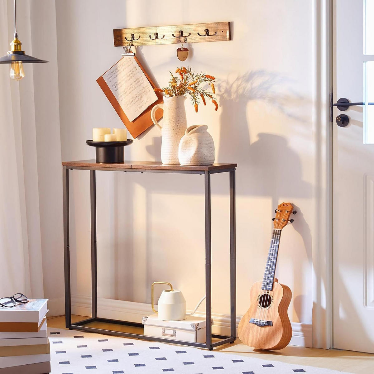 KONSOLENTISCH Braun Kleiner Ausstellungstisch - Braun, Holz (20/75/76cm) - Hoobro