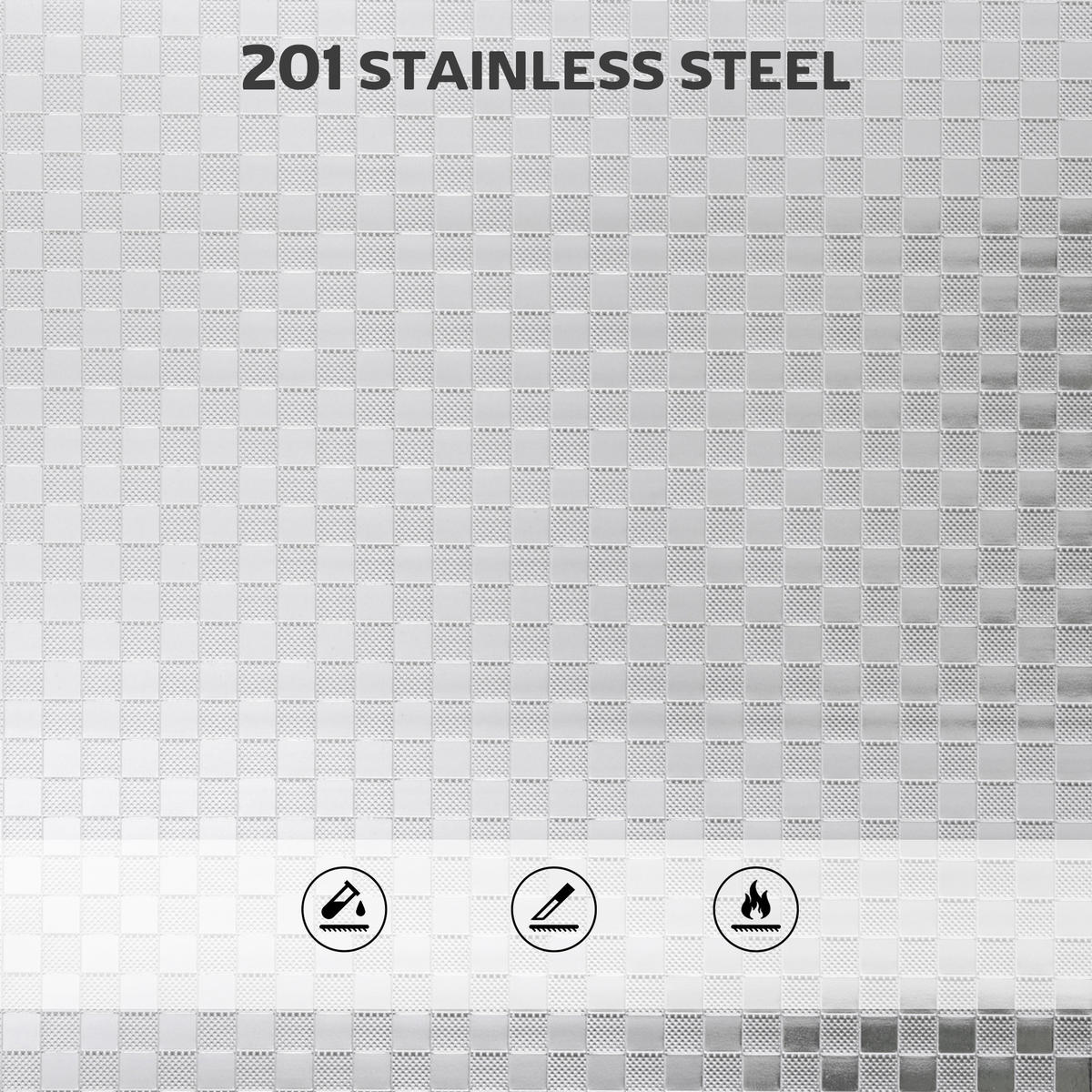 KÜCHENWAGEN DE-17130 4 verstellbare Etagen aus Edelstahl Silber - Silberfarben, Metall (35/100/60cm) - ComfortXL