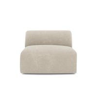SESSEL Texturierter Samt Beige 75cm - Beige, Textil (75/67/97cm) - Sia Home