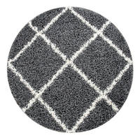 HOCHFLORTEPPICH 200/200 cm Kalmar 441 - Anthrazit, Kunststoff (200/200cm) - Paco Home