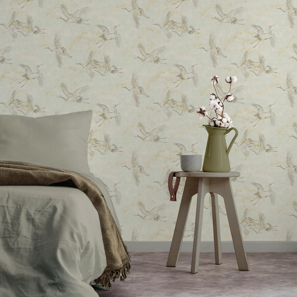 VLIESTAPETE Vogel 1000x52cm - Beige, Papier/Kunststoff (52/1000cm) - Art for the Home