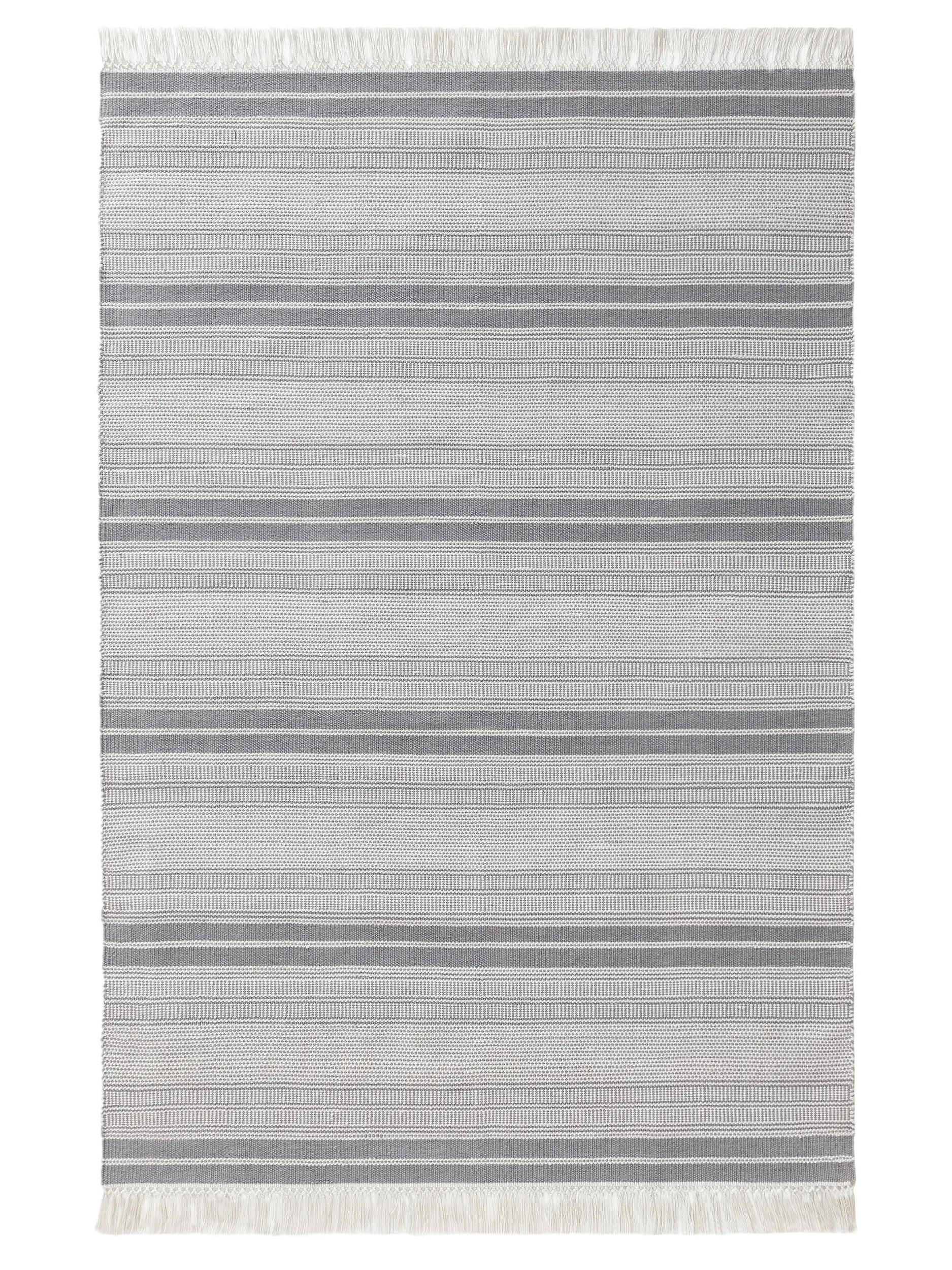 OUTDOOR-TEPPICH Siena handgewebt 80/150 cm - Grau, Kunststoff (80/150cm) - benuta Nest