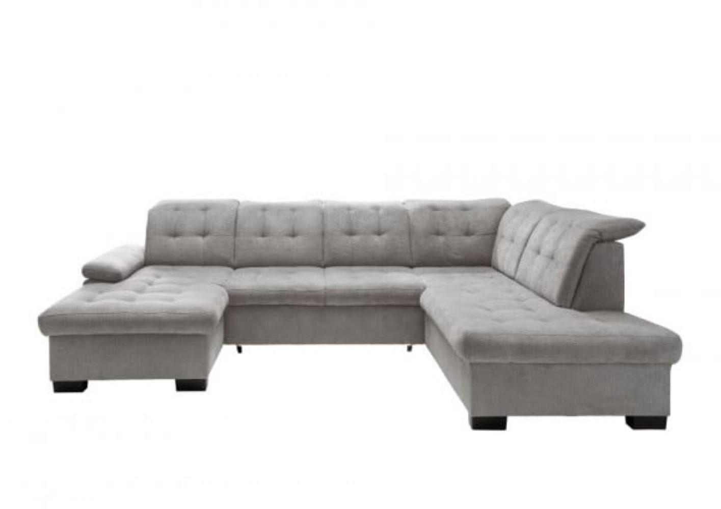 myHomelando Wohnlandschaft Hellgrau 216x163x305 cm