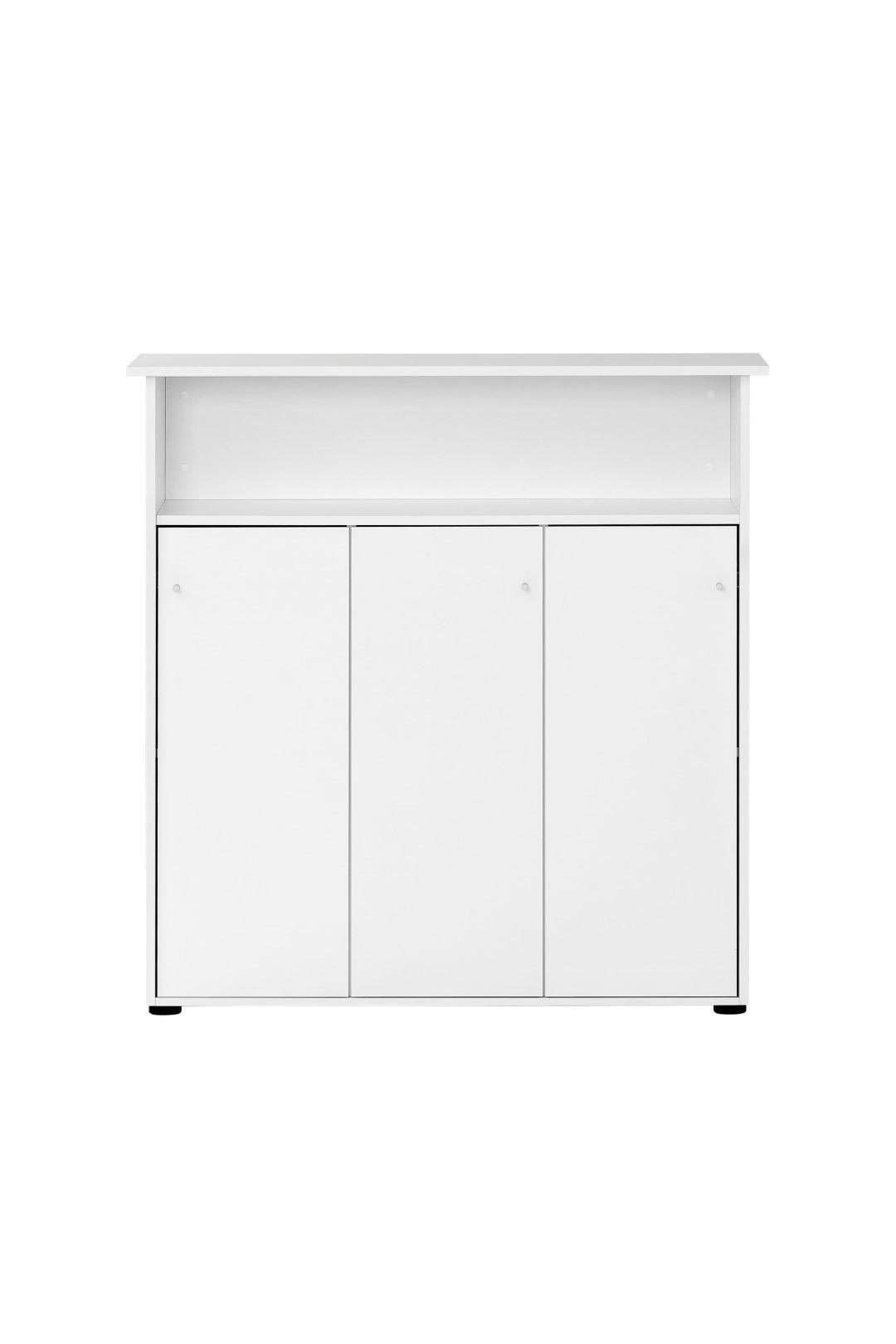 Proregal Empfangstheke Weiß 107x111x44 cm