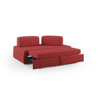 LINEARSOFA Liberty ausziehbar - Rot, Textil (200/42/105cm) - Divani.store