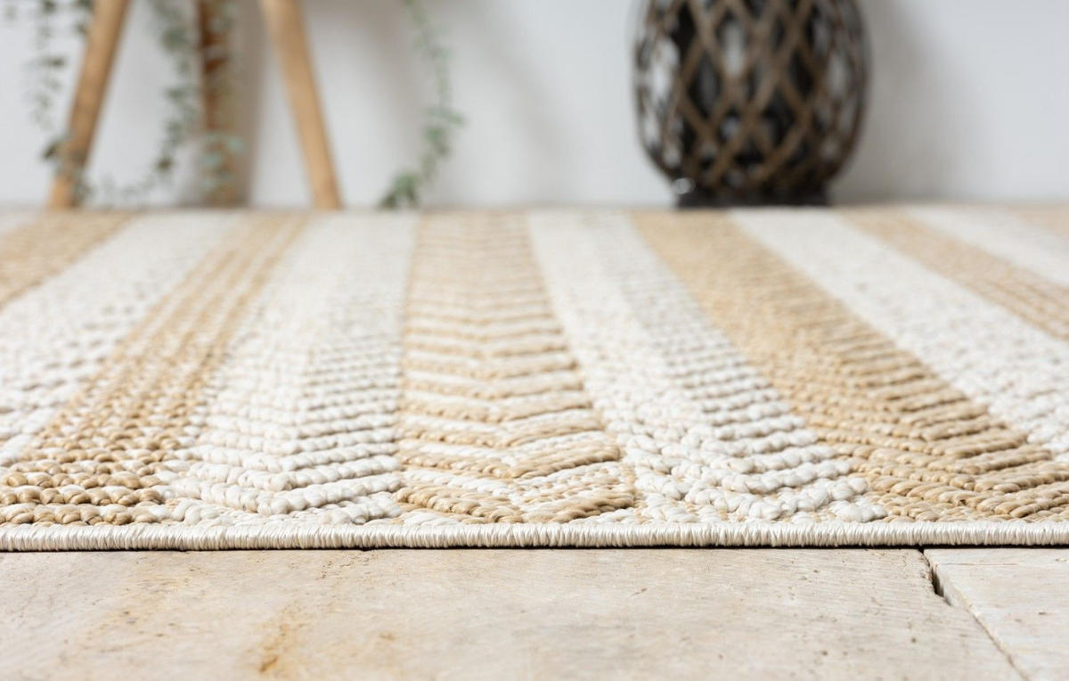 OUTDOORTEPPICH Carrie Beige,Creme,Sandfarben 140/200 cm - Beige, Textil (140/200cm) - My-Rug