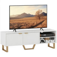 TV-ELEMENT PANG-M4K9B2 - Goldfarben/Ahornfarben, Holz/Metall (39/47/140cm) - PANGIVO