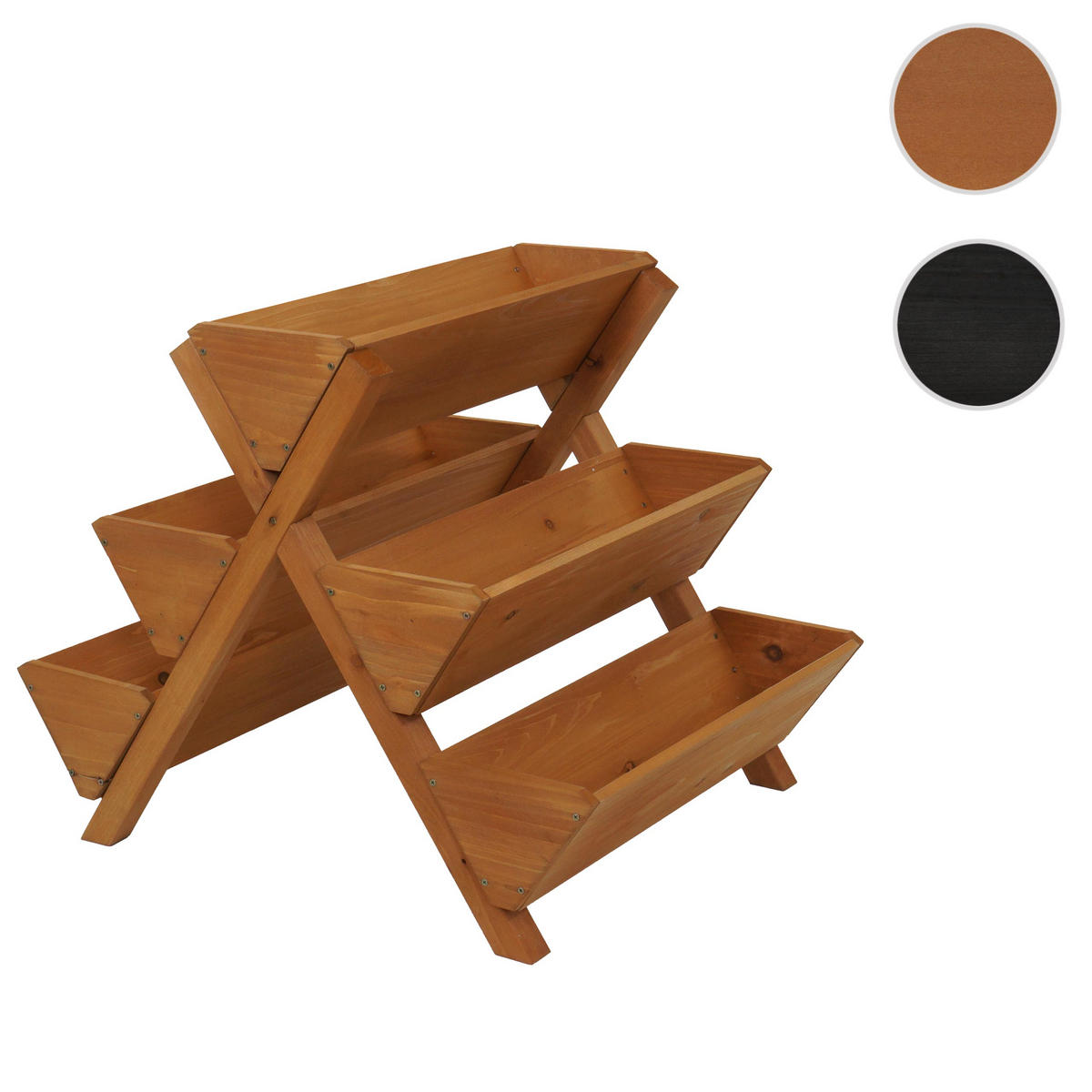 ROZSTUPNÍ SCHODY Hnědé - hnědá, dřevo (56/56/70cm) - MCW