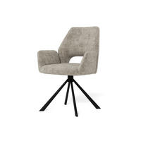 DREHSTUHL Fente 2er-Set Grau - Grau, Textil (59/87/62cm) - Pillovely