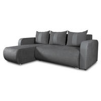 ECKSOFA Rino - Dunkelgrau, Holz/Textil (230/152cm) - Sofnet
