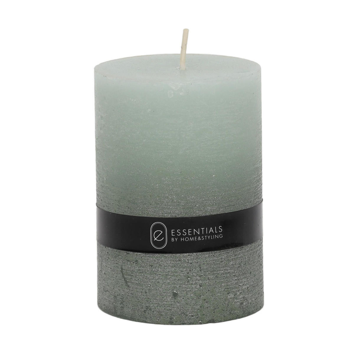 KERZE Dip Dye 7/7/10 cm - Grau, Paraffin (7/10/7cm) - Home Styling Collection