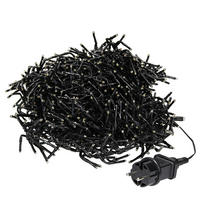 LED Lichterkette 11m Warmweiß - Schwarz, Kunststoff (1400cm) - ECD-Germany