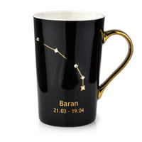 HRNEK Zodiak Baran, porcelán, černá - černá, keramika (0.43L) - Mondex