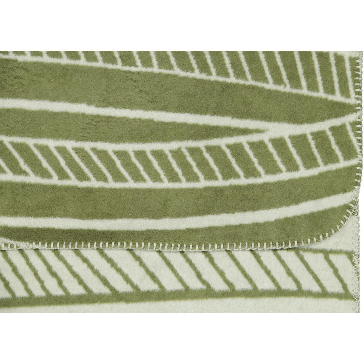 WOHNDECKEN WILLOW OLIVE GREEN - Grün, Textil (150/200cm) - Zöllner