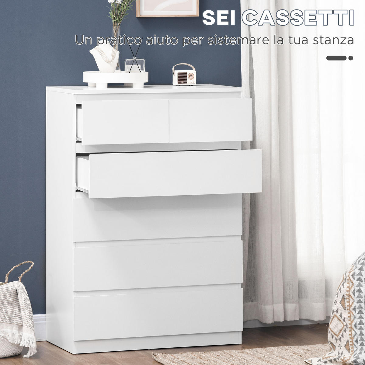 NACHTTISCH Weiß 1 Stück - Weiß, Kunststoff (39/115/80cm) - GiPP