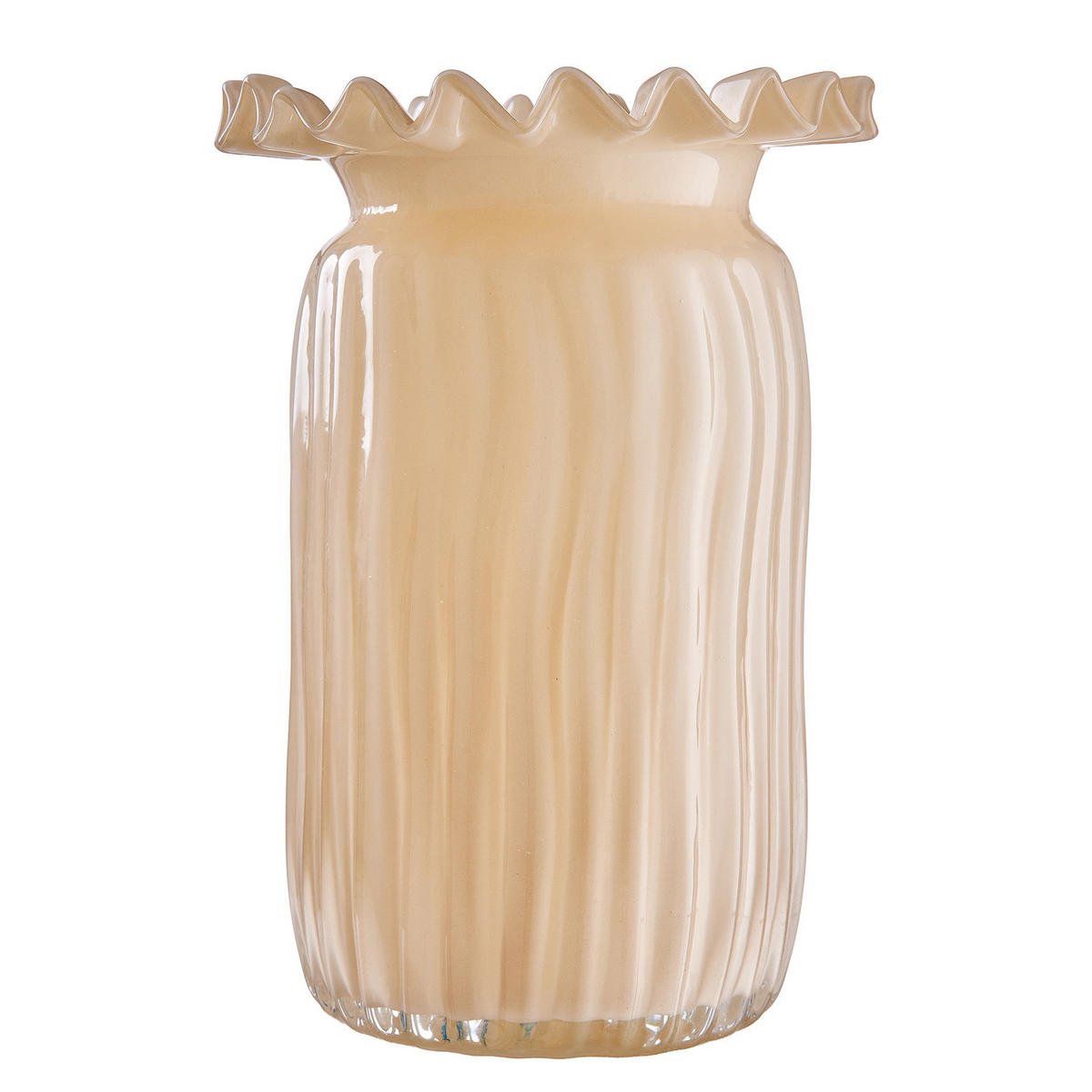 VASE Cream - Beige, Glas (23cm) - Butlers