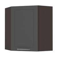 KÜCHENHÄNGESCHRANK Kvantum W10/60 Graphit Matt / Lava Matt 60 / 60 / 72cm - Dunkelgrau/Graphitfarben, Holz/Holzwerkstoff (60/72/60cm) - Feldmann-Wohnen