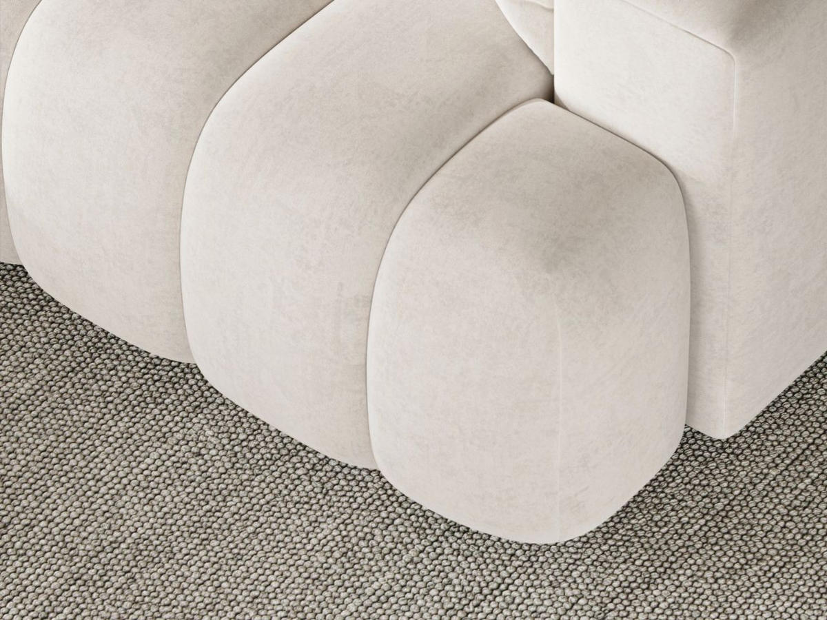 ECKSOFA Caleo Creme Links - Creme, Holz/Textil (270/170cm) - Graingold