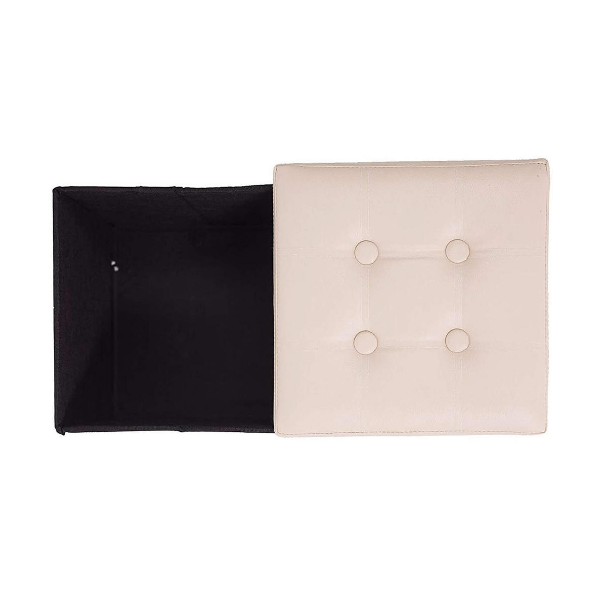 FUSSHOCKER Beige 30/30/30 cm - Beige, Textil (30/30/30cm) - Mobili Rebecca