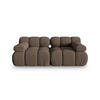 SOFA modular Bellis aus 3D-Stoff braun 2 Sitzplätze - Braun, Textil (94/70/188cm) - Micadoni
