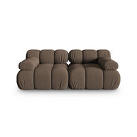 SOFA modular Bellis aus 3D-Stoff braun 2 Sitzplätze - Braun, Textil (94/70/188cm) - Micadoni