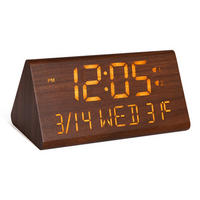 WECKER USB-Aufladung Braun 15/8/7 cm - Braun, Kunststoff (8/7/15cm) - Authentics