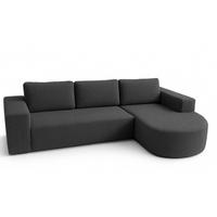 ECKSOFA Grafit Vello Mit Schlaffunktion Rechts - Graphitfarben, Textil (165/270cm) - Sepro Meble