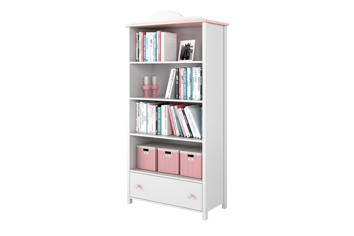 REGAL mit Schublade GIGLU - Weiß, Holzwerkstoff (85/171/42cm) - KONSIMO®