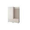 GARDEROBE Ritmo version 1 mit POLSTERPANEELEN BEIGE - Beige/Creme, Holzwerkstoff (140/185/40cm) - Jerpax
