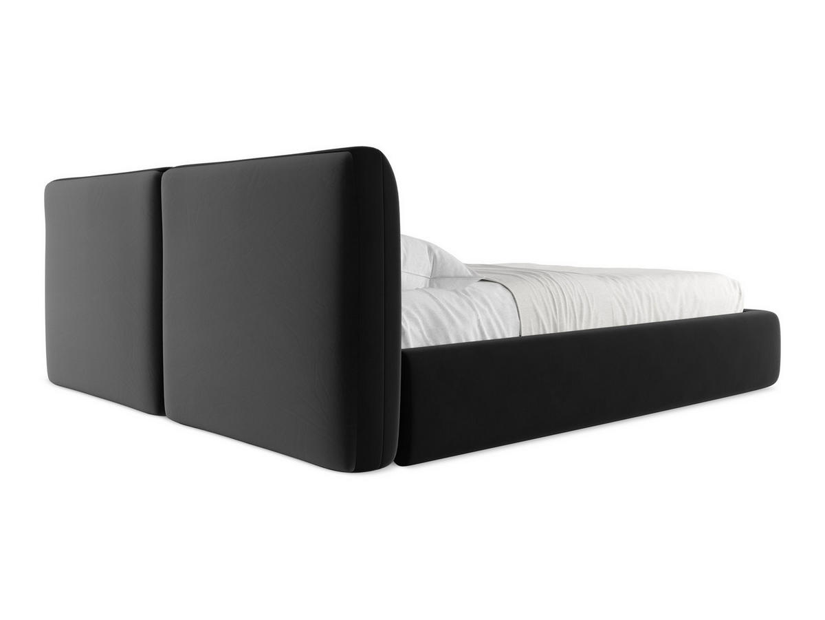 POLSTERBETT mit Bettkasten und Lattenrost 180x228 Grau - Schwarz/Graphitfarben, Kunststoff/Textil (160/200cm) - Makamii