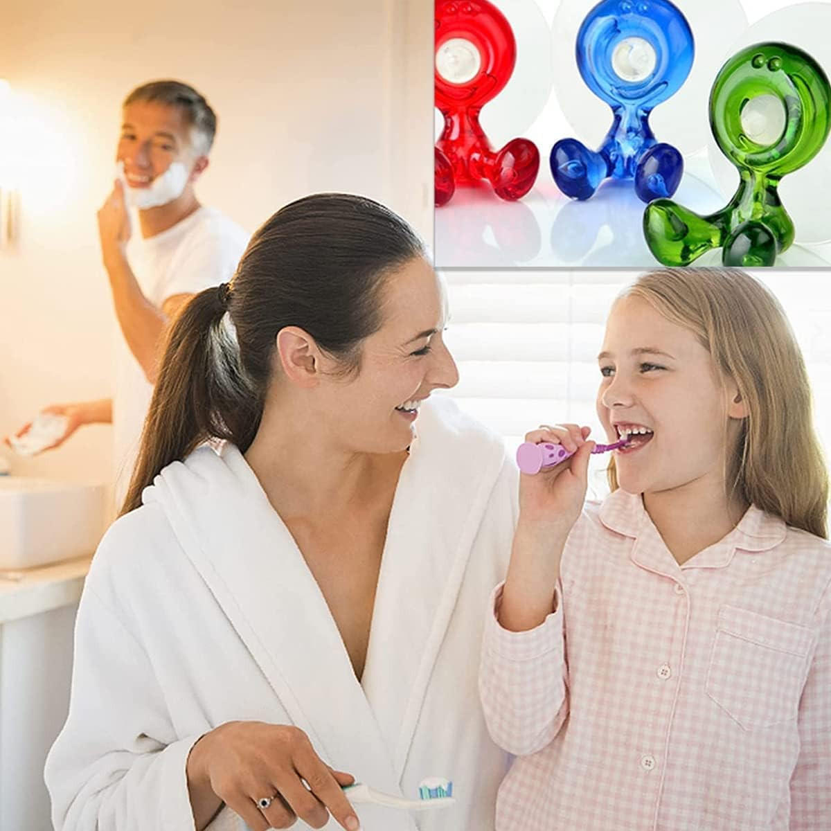 ZAHNBÜRSTENHALTER , Saugnapfhalter für Kinderzahnbürsten - Multicolor, Kunststoff (3.5/5.5/5.5cm) - BELZ