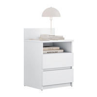 Nachttisch HANA M1 Weiß - Weiß, Holzwerkstoff (40/59/32cm) - Lookway