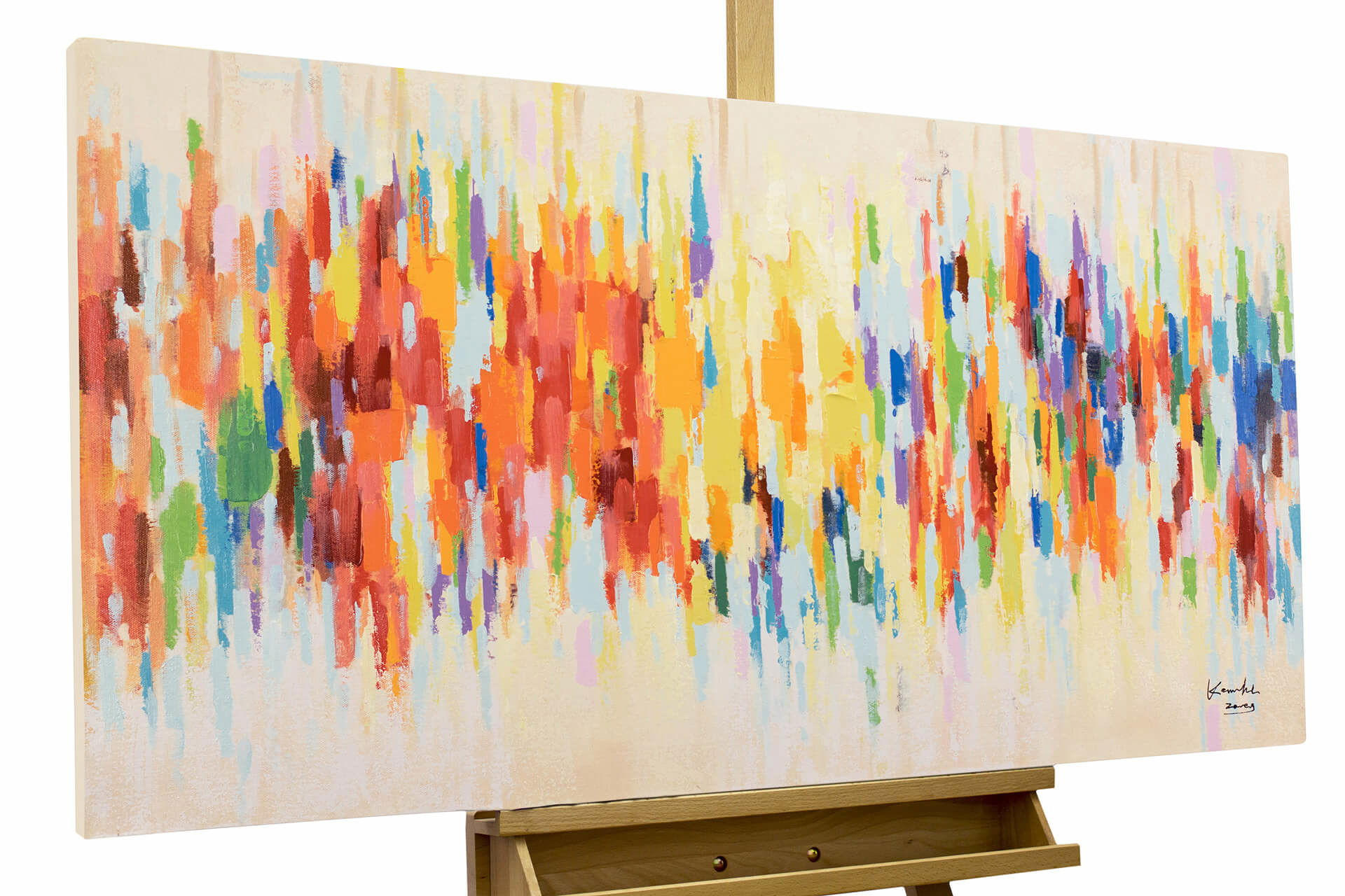 ÖLGEMÄLDE 120/60 cm - Multicolor, Holz/Textil (1.86/60cm) - KUNSTLOFT