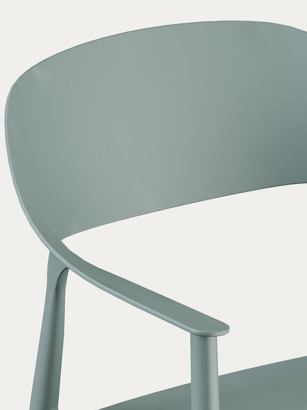 STUHL Brunel Grün 57.5 cm x 83 cm - Grün, Kunststoff (57/83/53cm) - Kenay Home