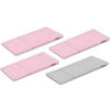 BEZUG-FÜR-KINDERMÖBEL-SET MIRUM 4 Stück, Rosé/Grau - Pink/Grau, Textil (173/3/80cm) - KONSIMO®