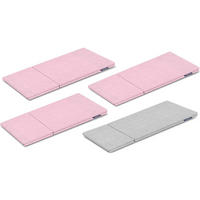 BEZUG-FÜR-KINDERMÖBEL-SET MIRUM 4 Stück, Rosé/Grau - Pink/Grau, Textil (173/3/80cm) - KONSIMO®