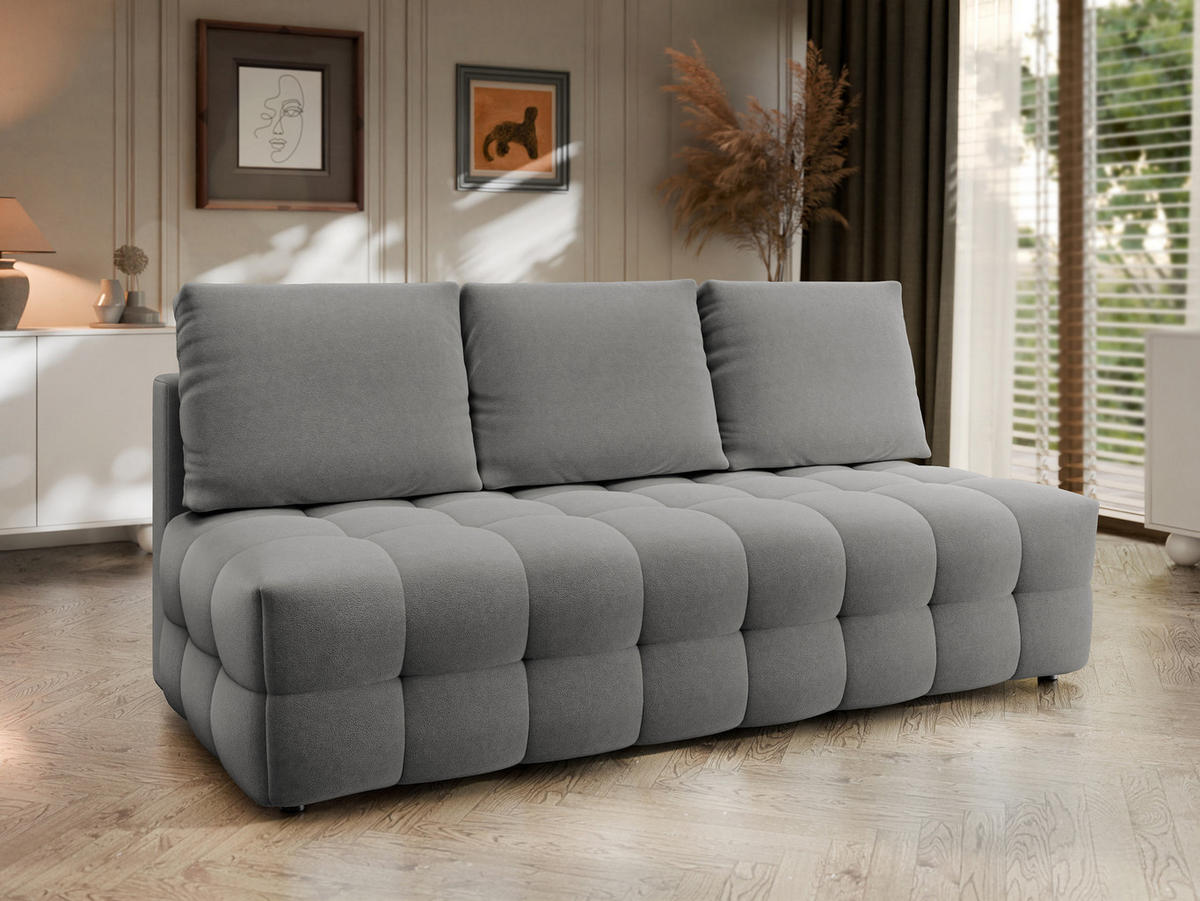 SCHLAFSOFA Sempre - Grau, Holz/Kunststoff (208/97/100cm) - MIRJAN24