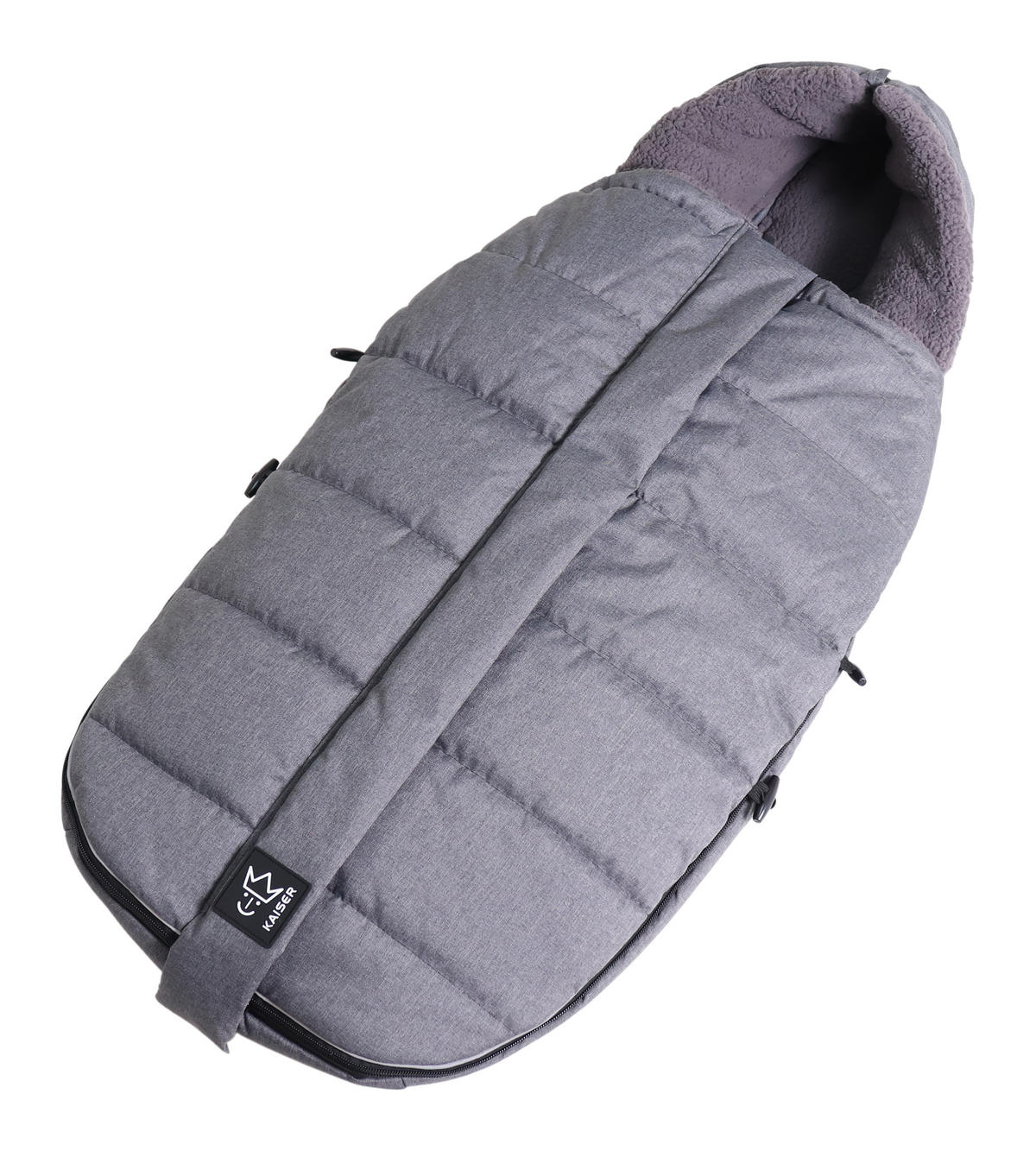 KINDERWAGEN-FUSSSACK Mila, black melange - Schwarz, Textil (48/7/105cm) - Kaiserbaby