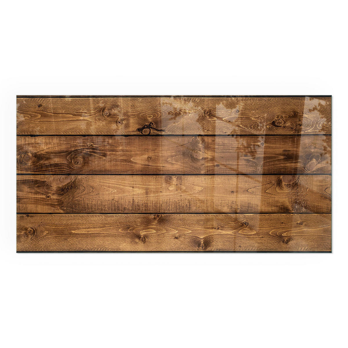 GLASPLATTE für Kamin 120x60 cm - Braun, Glas (120/60/0.4cm) - TULUP